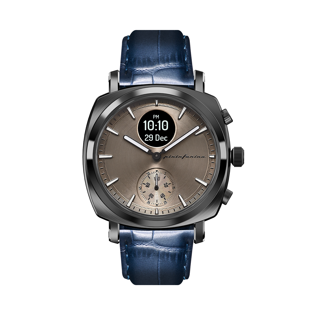MG - Genuine Italian Leather 22mm Dress Watch Strap – Dark Blue