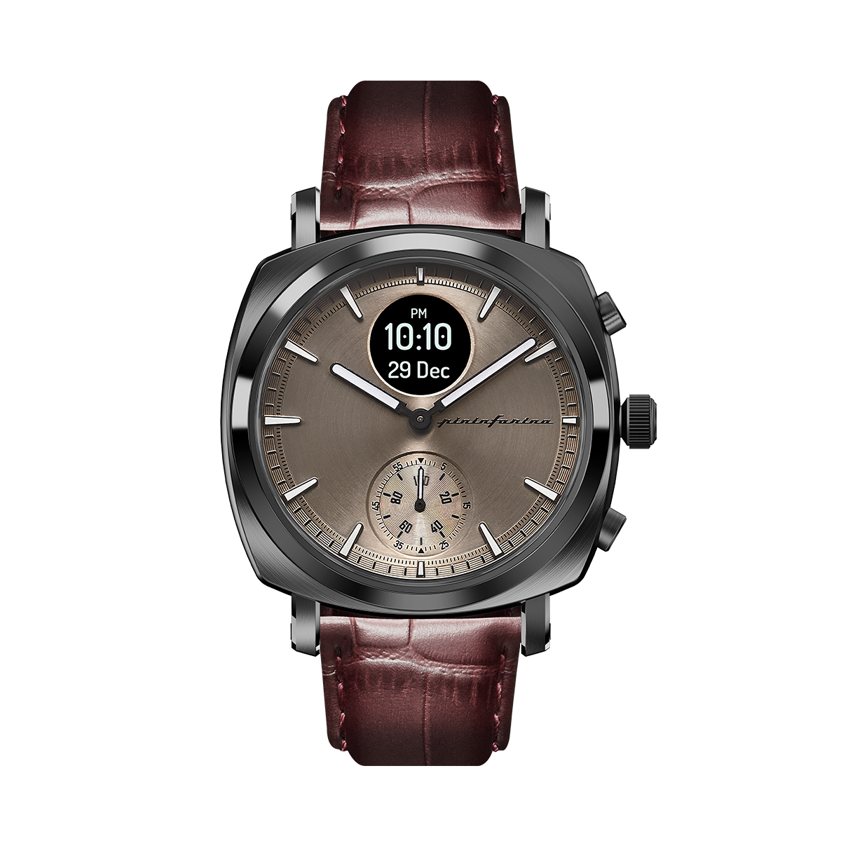 MG - Genuine Italian Leather 22mm Dress Watch Strap – Dark Brown