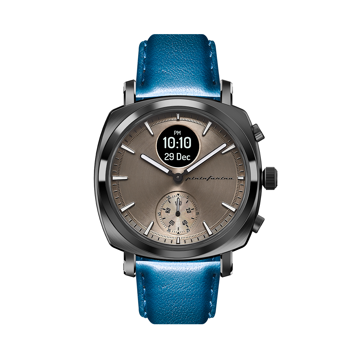 MG - Genuine Italian Leather 22mm Watch Strap – Blue