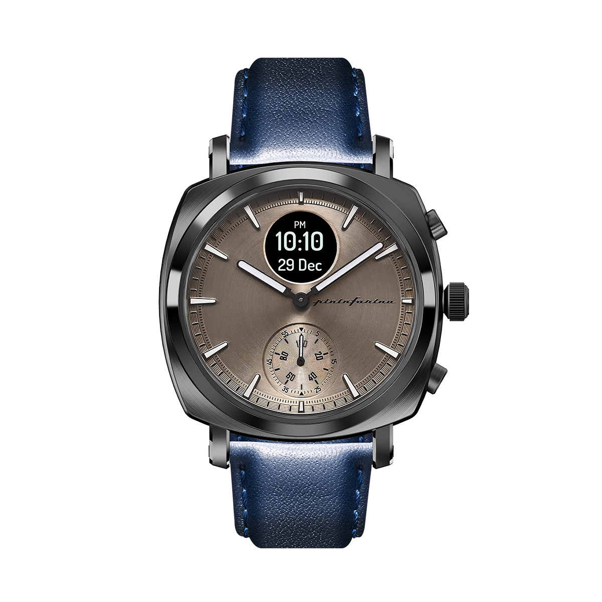 MG - Genuine Italian Leather 22mm Watch Strap – Dark Blue