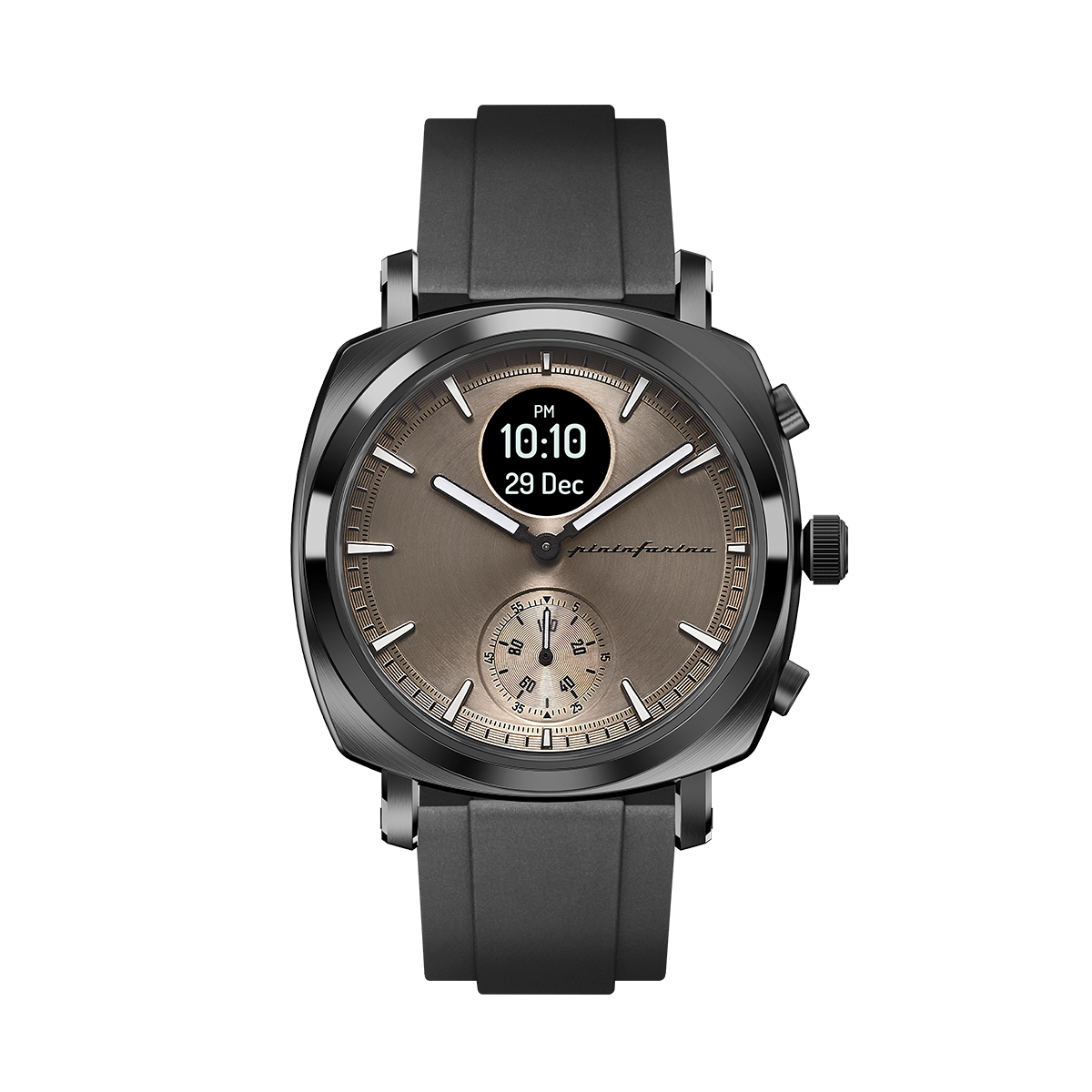 MG - FKM Rubber 22mm Watch Strap - Black