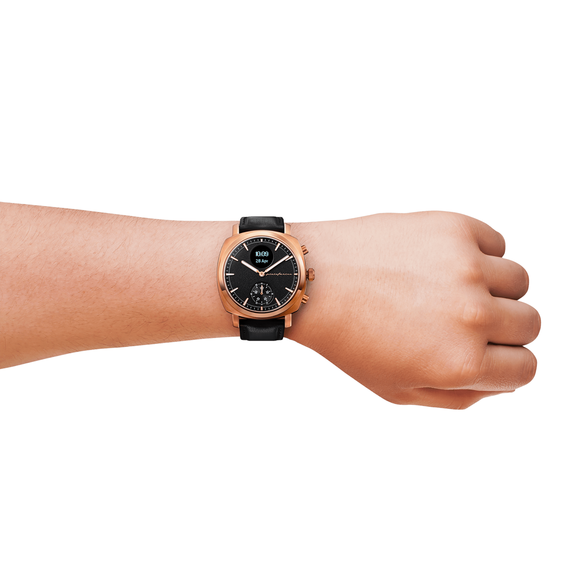 Pininfarina Senso Hybrid - Sunburst Rose Gold - Pininfarina Hybrid Watches