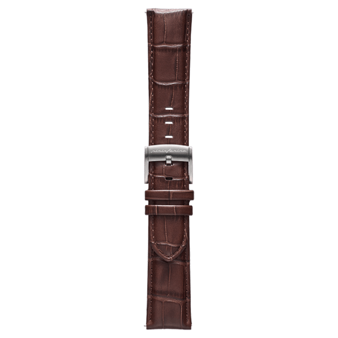 Genuine Italian Leather 22mm Dress Watch Strap – Dark Brown -