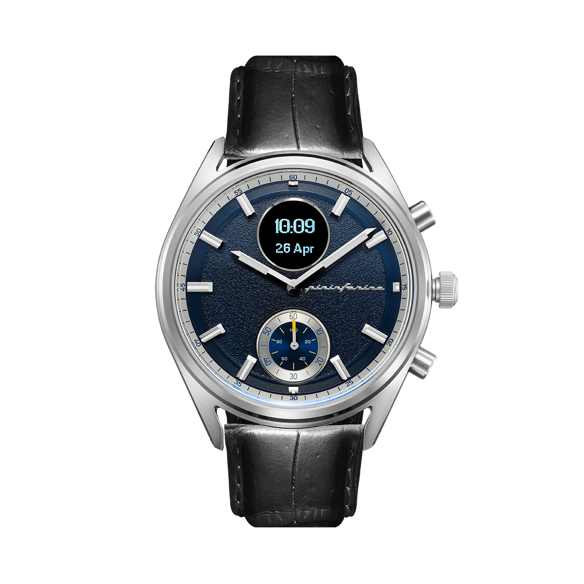 AH - Genuine Italian Leather 22mm Dress Watch Strap – Black