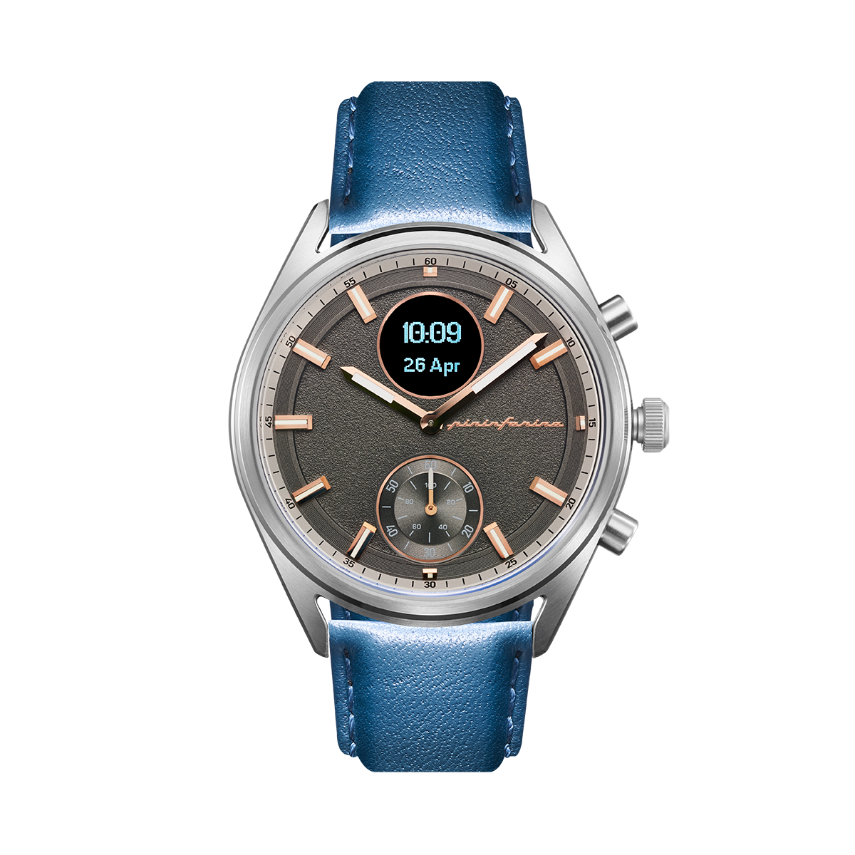 MR - Genuine Italian Leather 22mm Watch Strap – Blue