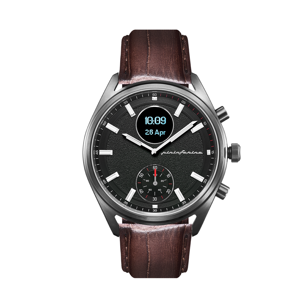 MS - Genuine Italian Leather 22mm Dress Watch Strap – Dark Brown
