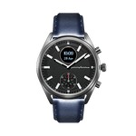 MS - Genuine Italian Leather 22mm Watch Strap – Dark Blue