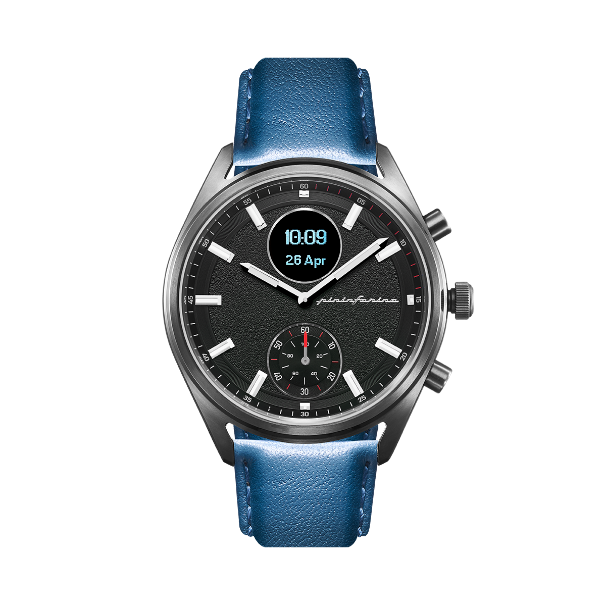 MS - Genuine Italian Leather 22mm Watch Strap – Blue