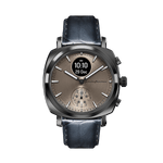 MG - Genuine Italian Leather 22mm Dress Watch Strap – Dark Grey