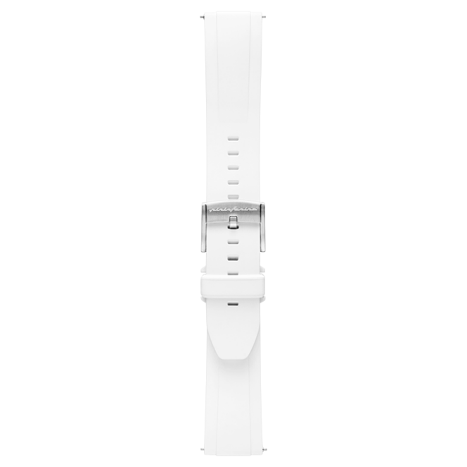 FKM Rubber 22mm Watch Strap - White