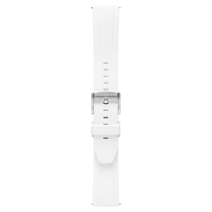 FKM Rubber 22mm Watch Strap - White