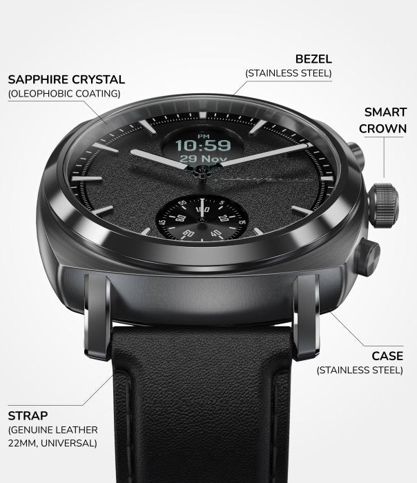 Pininfarina Senso Sport - Sunburst Rose Gold - Pininfarina Hybrid Watches