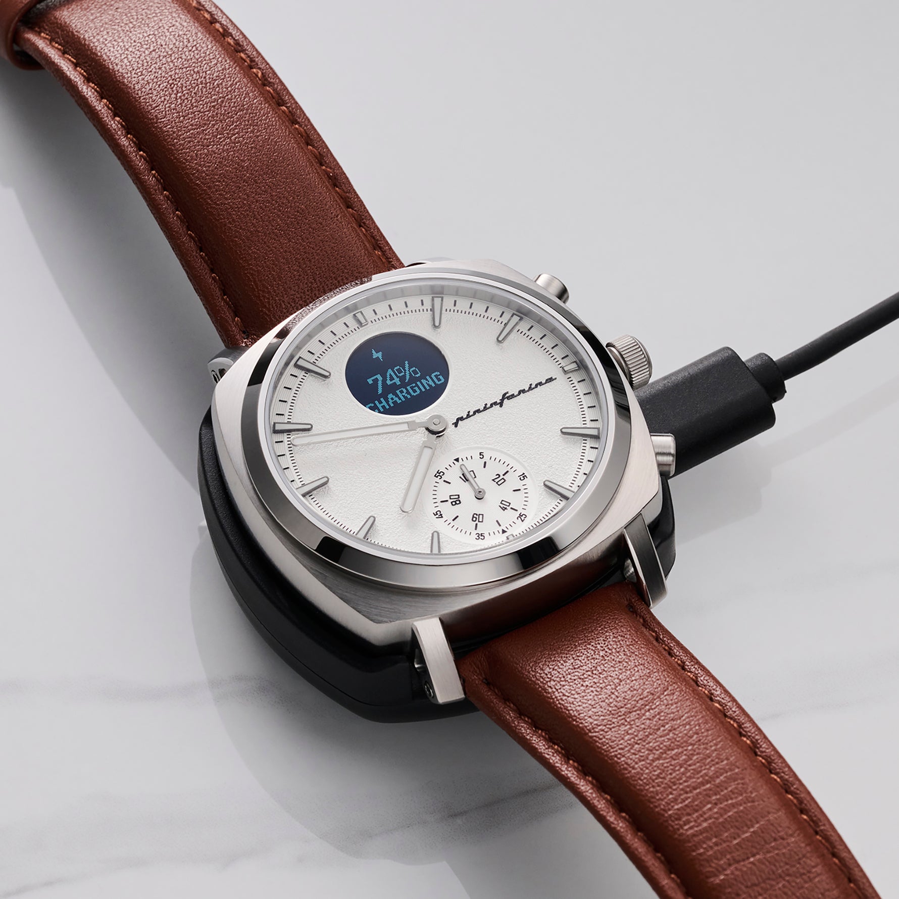 Senso Hybrid - Moonlight Silver - Pininfarina Hybrid Watches