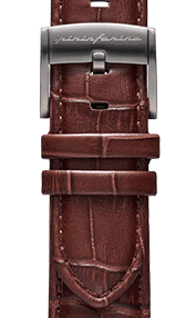 Echtes italienisches Lederarmband für elegante Uhren (22 mm) – Dunkelbraun – Roségoldene Schließe