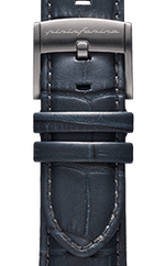 PININFARINA GENUINE ITALIAN LEATHER 22MM WATCH STRAP – Dark BLUE WITH STEEL BUCKLE - Pininfarina Hybrid Watches