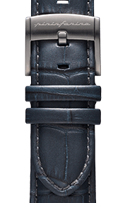 PININFARINA GENUINE ITALIAN LEATHER 22MM WATCH STRAP – Dark BLUE WITH STEEL BUCKLE - Pininfarina Hybrid Watches