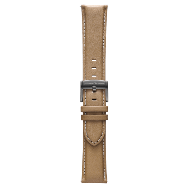 Genuine Italian Leather 22mm Watch Strap – Beige -