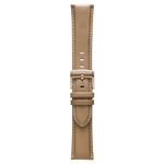 Pininfarina Genuine Italian Leather 22mm Watch Strap – Beige - Rose Gold Buckle -