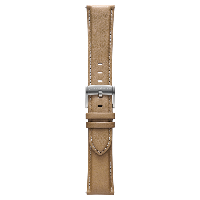 Genuine Italian Leather 22mm Watch Strap – Beige