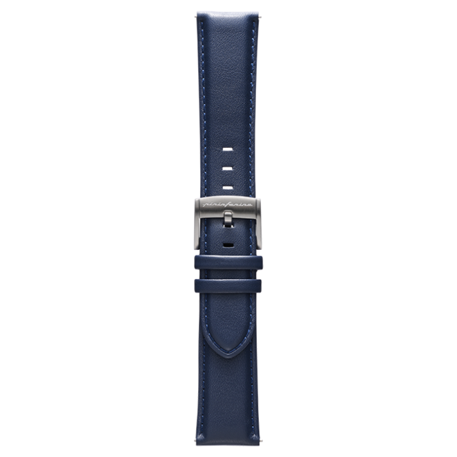 Genuine Italian Leather 22mm Watch Strap – Dark Blue