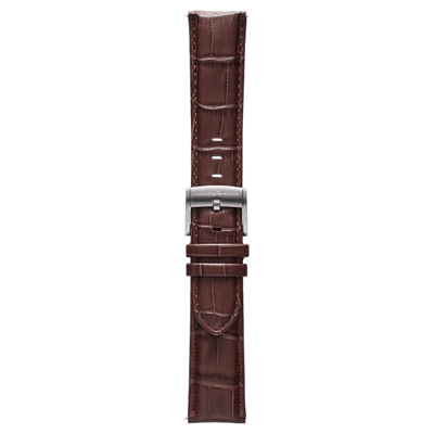 Genuine Italian Leather 22mm Dress Watch Strap – Dark Brown
