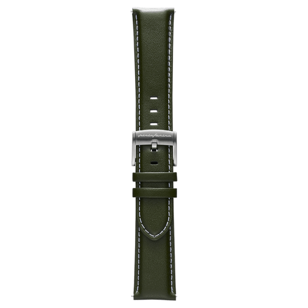 Genuine Italian Leather 22mm Watch Strap – Green -